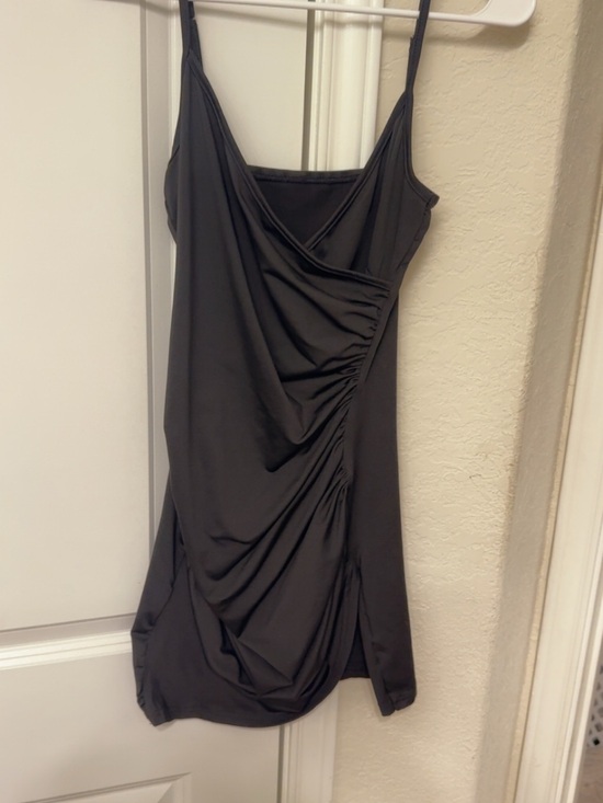 Amazon Dresses & Skirts - Amazon Black Ruched Slip Mini Dress
